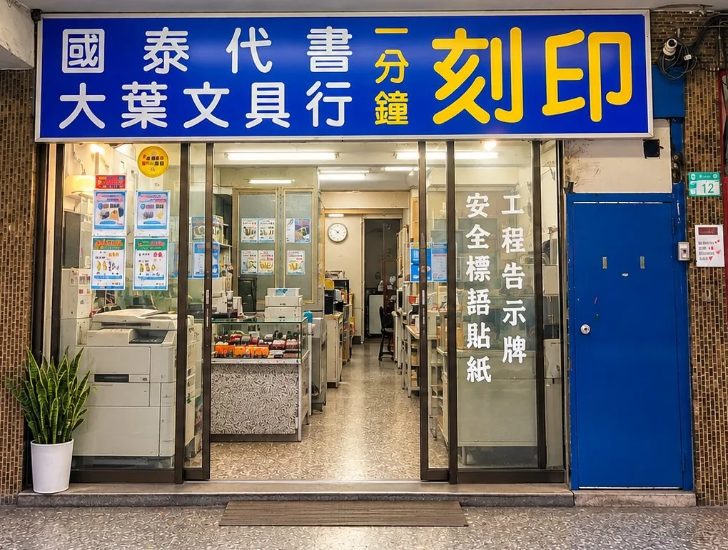 國泰代書。刻印事務所板橋實體店面